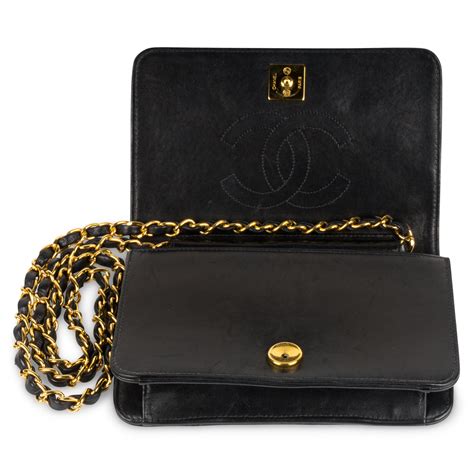 chanel leather wallet on a chain|chanel wallet vintage.